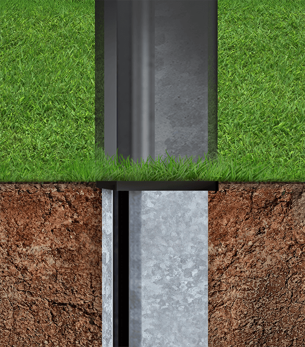 No dig Aluminum fence post in Yuba City