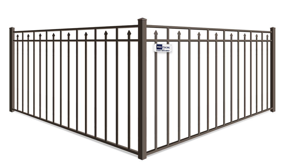 Alternating Extended Pickets aluminum fence company in Yuba City