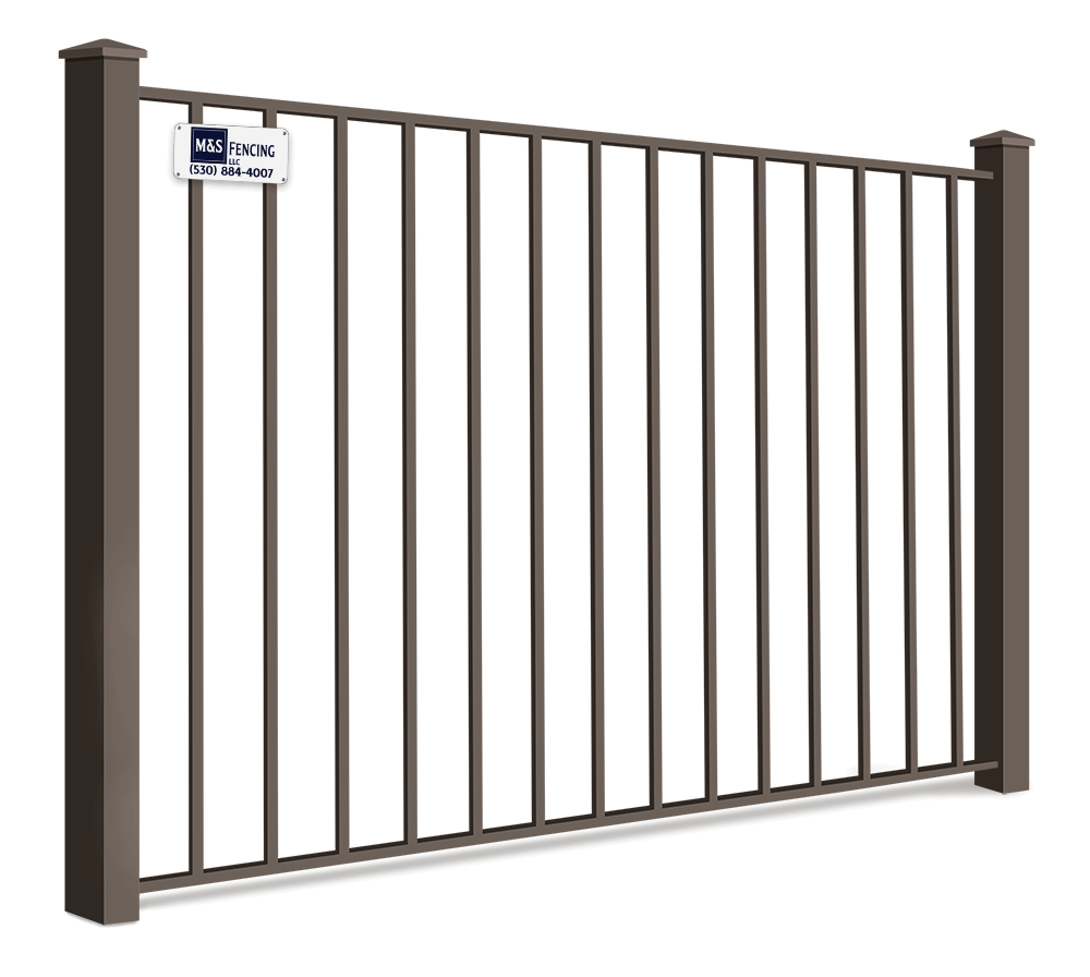 Commercial Aluminum fence features popular with Yuba City homeowners