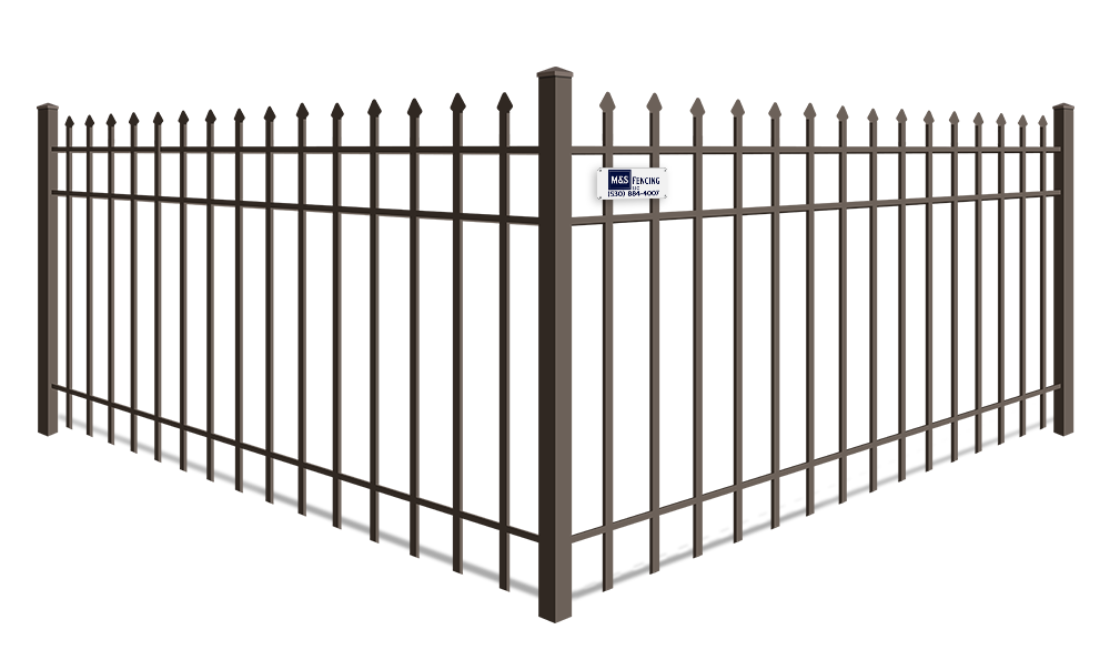 Spear Top aluminum fence company in Yuba City
