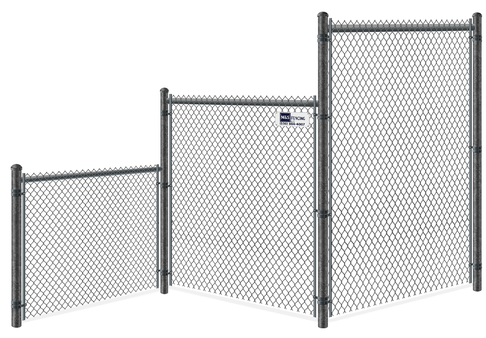 Chain Link fence height options Yuba City