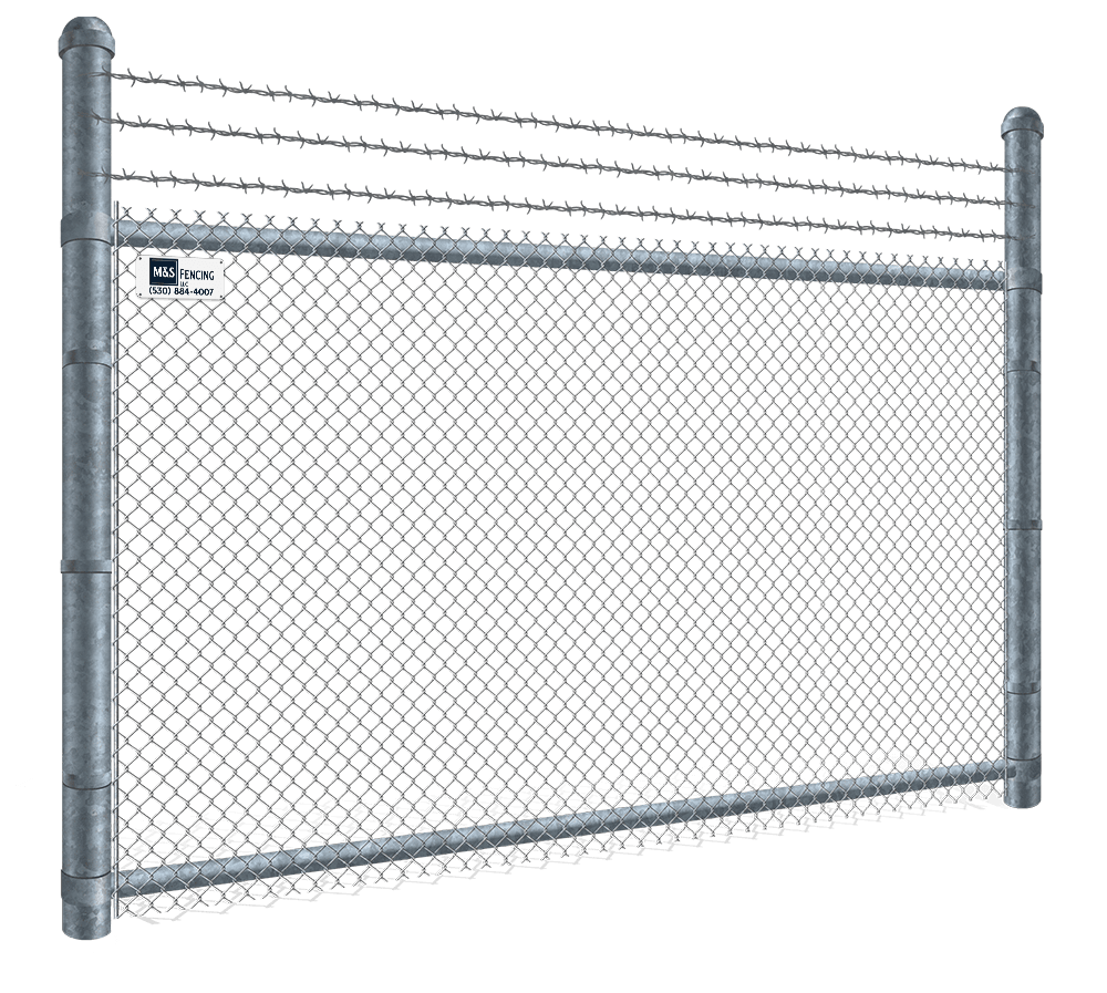 Commercial Chain Link fence features popular with Yuba City homeowners