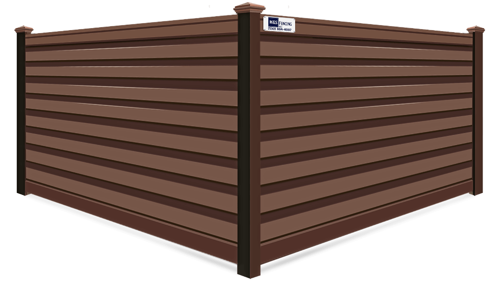 Woodland Horizontal Privacy Trex fence company in Yuba City