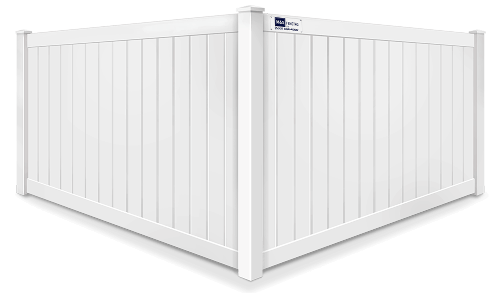 Full Privacy vinyl fence contractor in Yuba City