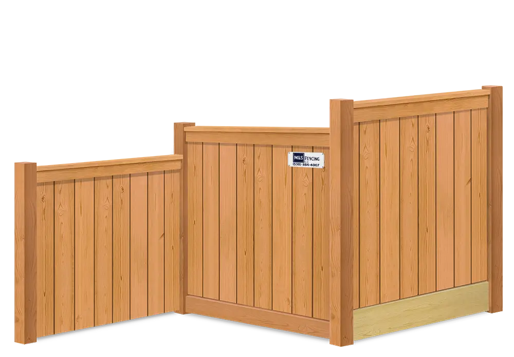 Wood fence height options Yuba City