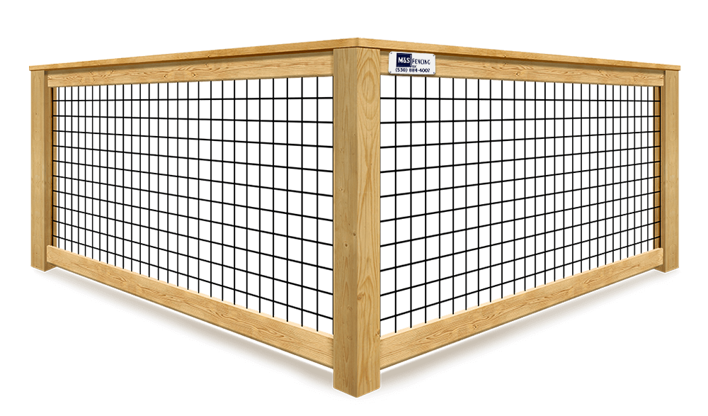 Hog Wire wood fence company in Yuba City