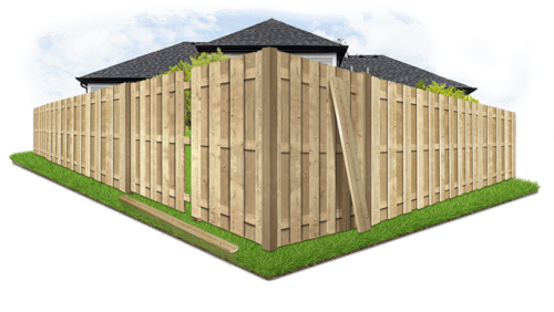 Damaged fence in need of repair